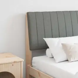 Mīkstināts Gultas Galvgalis Tumši Pelēks 200 Cm Vidaxl