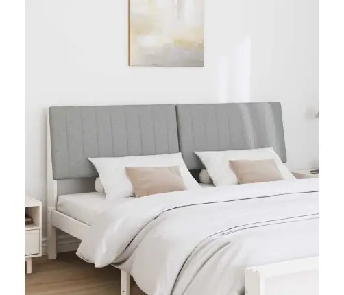 Mīkstināts Gultas Galvgalis Gaiši Pelēks 200 Cm Vidaxl