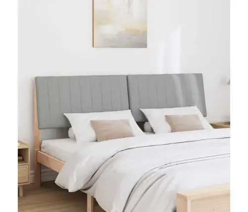 Polsterdatud Voodiots Helehall 180 Cm Tahke Mänd