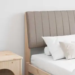 Mīkstināts Gultas Galvgalis Pelēkbrūna 180 Cm Vidaxl