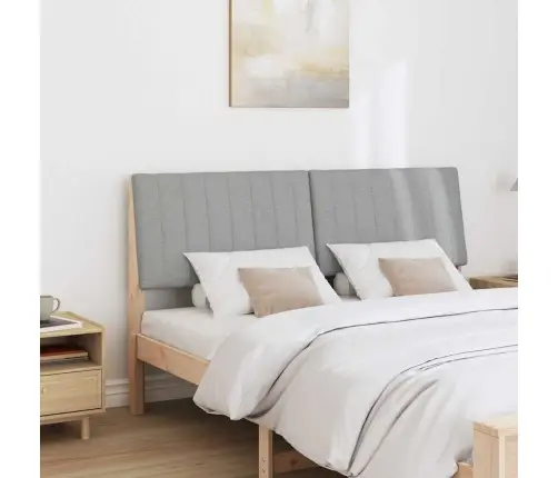 Polsterdatud Voodiots Helehall 160 Cm Tahke Mänd