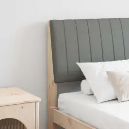 Mīkstināts Gultas Galvgalis Tumši Pelēks 150 Cm Vidaxl