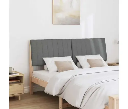 Mīkstināts Gultas Galvgalis Tumši Pelēks 150 Cm Vidaxl