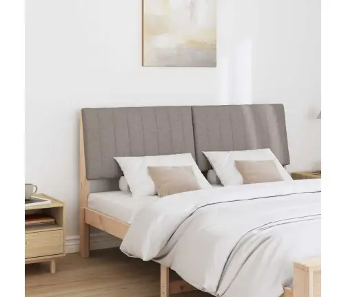 Mīkstināts Gultas Galvgalis Pelēkbrūna 150 Cm Vidaxl