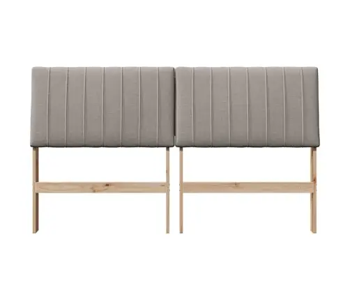 Mīkstināts Gultas Galvgalis Pelēkbrūna 150 Cm Vidaxl