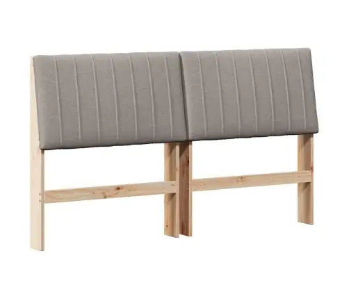 Mīkstināts Gultas Galvgalis Pelēkbrūna 150 Cm Vidaxl