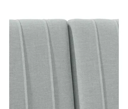 Polsterdatud Voodiots Helehall 150 Cm Tahke Mänd