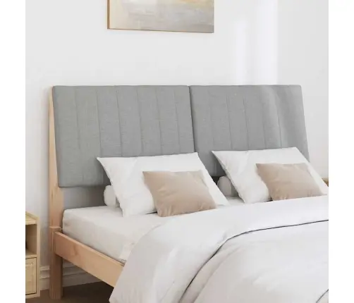 Mīkstināts Gultas Galvgalis Gaiši Pelēks 140 Cm Vidaxl