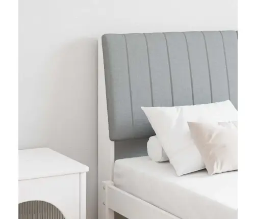 Mīkstināts Gultas Galvgalis Gaiši Pelēks 140 Cm Vidaxl