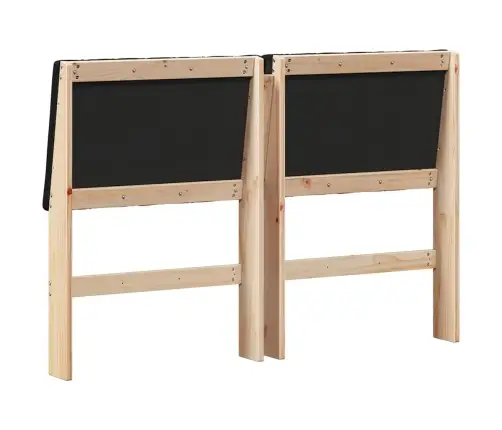 Apmušta Lovos Galvūgalis Juoda 135 Cm Kietos Pušies Mediena