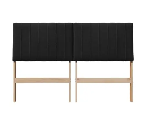 Apmušta Lovos Galvūgalis Juoda 135 Cm Kietos Pušies Mediena