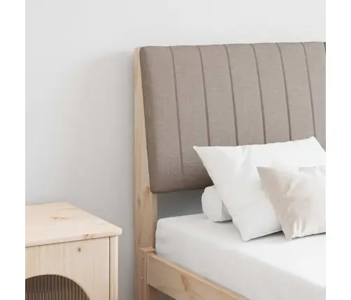 Mīkstināts Gultas Galvgalis Pelēkbrūna 135 Cm Vidaxl