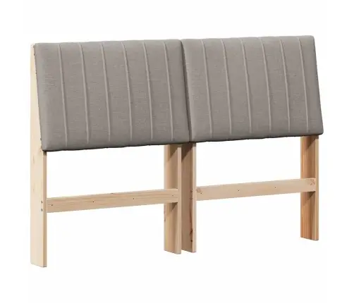 Mīkstināts Gultas Galvgalis Pelēkbrūna 135 Cm Vidaxl