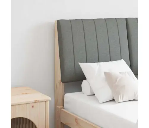 Mīkstināts Gultas Galvgalis Tumši Pelēks 120 Cm Vidaxl