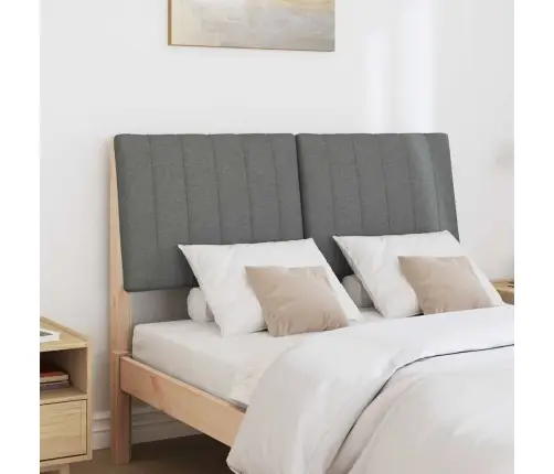 Mīkstināts Gultas Galvgalis Tumši Pelēks 120 Cm Vidaxl