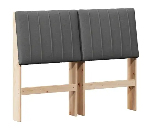 Mīkstināts Gultas Galvgalis Tumši Pelēks 120 Cm Vidaxl