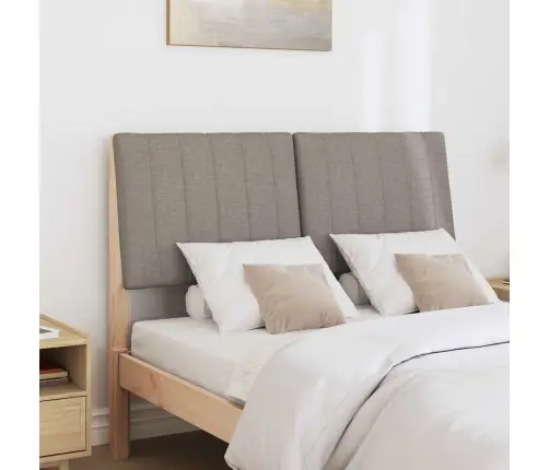 Mīkstināts Gultas Galvgalis Pelēkbrūna 120 Cm Vidaxl