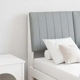 Mīkstināts Gultas Galvgalis Gaiši Pelēks 120 Cm Vidaxl