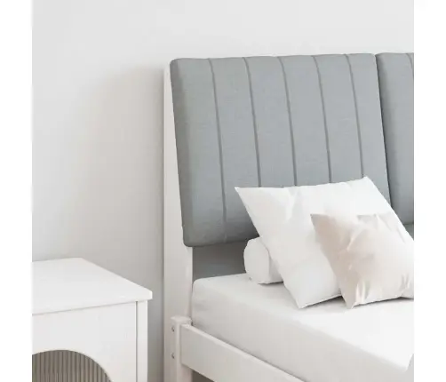 Mīkstināts Gultas Galvgalis Gaiši Pelēks 120 Cm Vidaxl