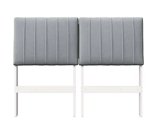 Mīkstināts Gultas Galvgalis Gaiši Pelēks 120 Cm Vidaxl