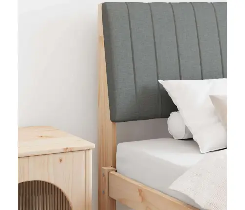 Mīkstināts Gultas Galvgalis Tumši Pelēks 100 Cm Vidaxl