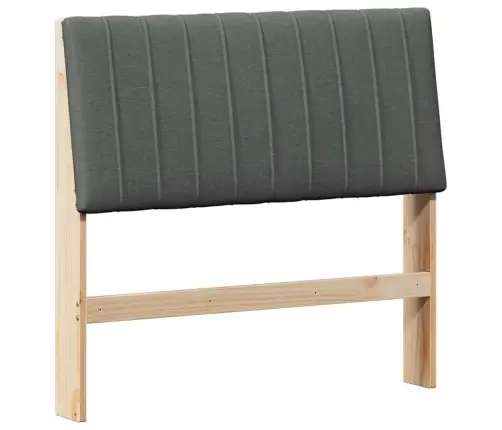 Mīkstināts Gultas Galvgalis Tumši Pelēks 100 Cm Vidaxl