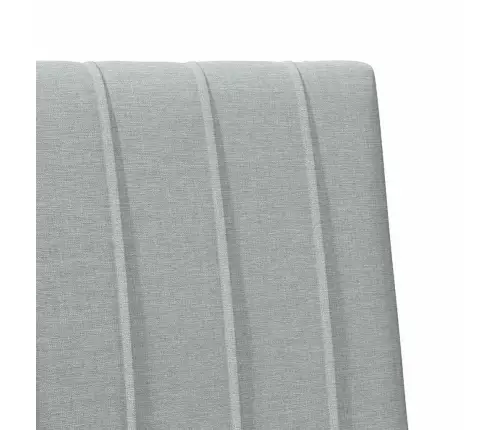 Mīkstināts Gultas Galvgalis Gaiši Pelēks 100 Cm Vidaxl