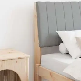 Mīkstināts Gultas Galvgalis Gaiši Pelēks 90 Cm Vidaxl