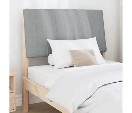 Mīkstināts Gultas Galvgalis Gaiši Pelēks 90 Cm Vidaxl