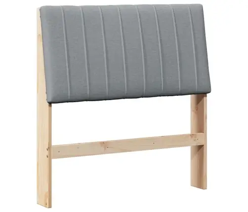 Mīkstināts Gultas Galvgalis Gaiši Pelēks 90 Cm Vidaxl