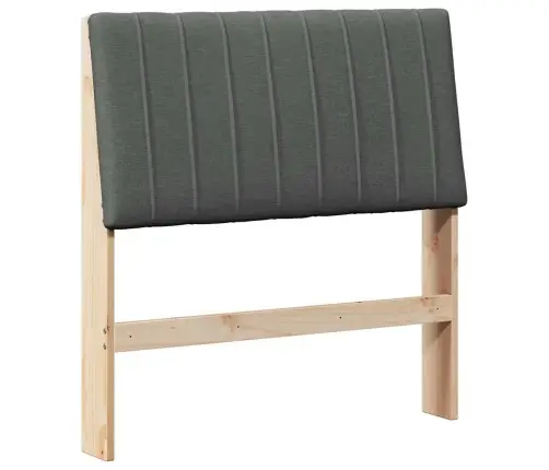 Mīkstināts Gultas Galvgalis Tumši Pelēks 90 Cm Vidaxl