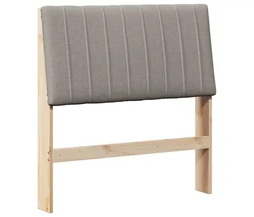 Apmušta Lovos Galvūgalis Taupe 90 Cm Kietos Pušies Mediena