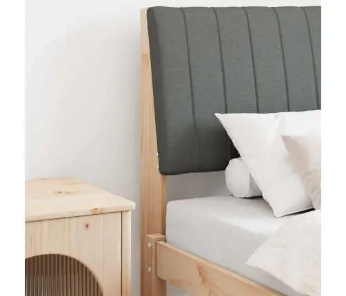 Mīkstināts Gultas Galvgalis Tumši Pelēks 80 Cm Vidaxl