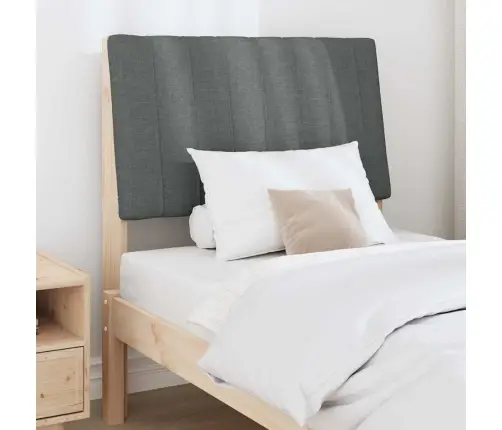 Mīkstināts Gultas Galvgalis Tumši Pelēks 80 Cm Vidaxl