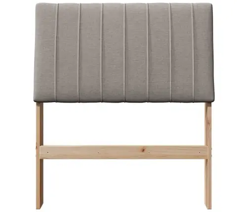 Apmušta Lovos Galvūgalis Taupe 80 Cm Kietos Pušies Mediena