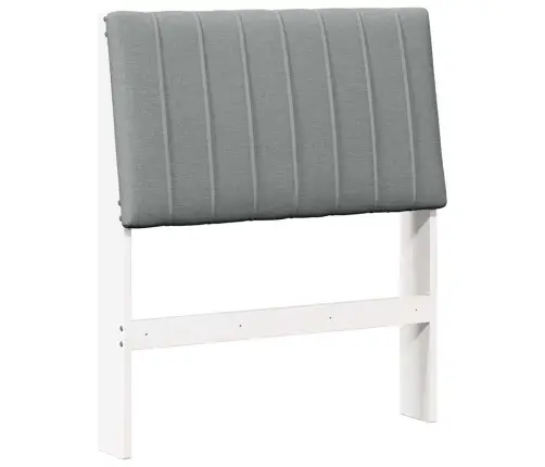 Mīkstināts Gultas Galvgalis Gaiši Pelēks 80 Cm Vidaxl