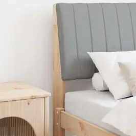 Mīkstināts Gultas Galvgalis Gaiši Pelēks 75 Cm Vidaxl