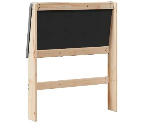 Polsterdatud Voodiots Tumehall 75 Cm Tahke Mänd