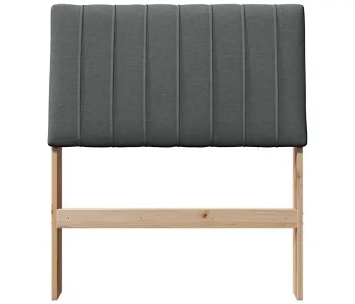 Polsterdatud Voodiots Tumehall 75 Cm Tahke Mänd