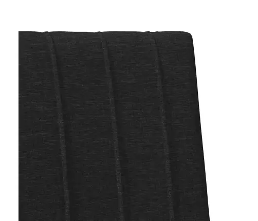 Mīkstināts Gultas Galvgalis Melna 75 Cm Ciets Priedes Koks Vidaxl