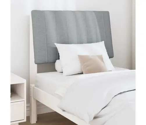 Mīkstināts Gultas Galvgalis Gaiši Pelēks 75 Cm Vidaxl