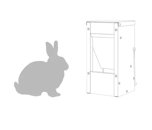 Triušių Šėrimo Priemonė Alyvuogių Žalia 12,5 X 12,5 X 25 Cm