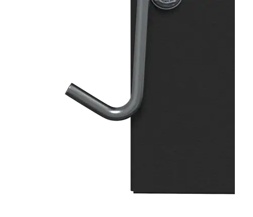 Trušu Barotājs Melna 20 X 12,5 X 25 Cm Auksti Velmēts Tērauds Vidaxl