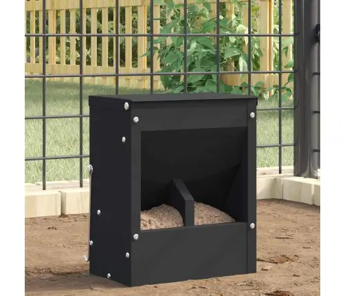 Trušu Barotājs Melna 20 X 12,5 X 25 Cm Auksti Velmēts Tērauds Vidaxl