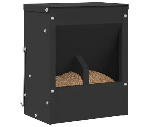 Trušu Barotājs Melna 20 X 12,5 X 25 Cm Auksti Velmēts Tērauds Vidaxl