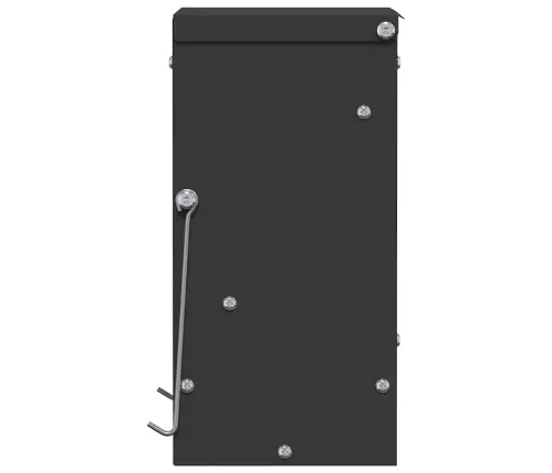 Trušu Barotājs Melna 20 X 12,5 X 25 Cm Auksti Velmēts Tērauds Vidaxl