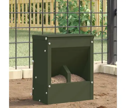 Trušu Barotājs Olīvu Zaļš 20 X 12,5 X 25 Cm Vidaxl