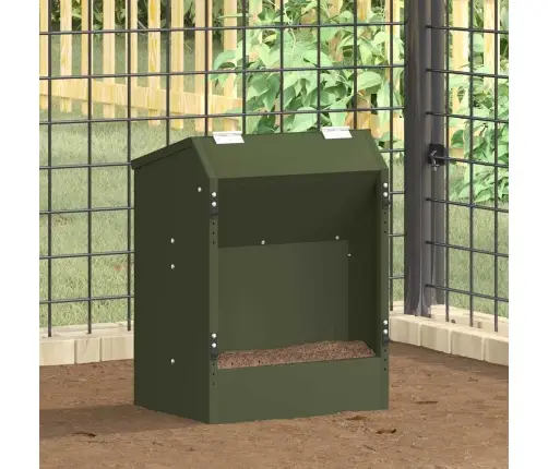 Triušių Šėrimo Priemonė Alyvuogių Žalia 64.5 X 25.5 X 45.5 Cm