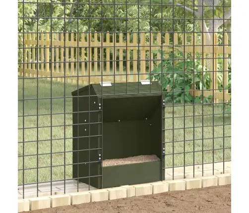 Triušių Šėrimo Priemonė Alyvuogių Žalia 64.5 X 25.5 X 45.5 Cm