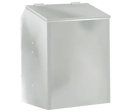 Trušu Barotājs Sudraba 64.5 X 25.5 X 45.5 Cm Cinkots Tērauds Vidaxl